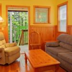 One Bedroom Cottage A: Living room 2 cabin vancouver island