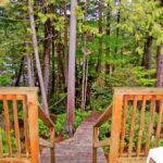 One Bedroom Cottage A: Outside Stairway vancouver island cabin